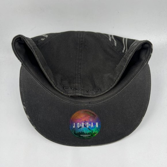 Air Jordan Retro 5 Fire Red 7 1/8 Jumpman Hat Fitted‎ Cap Black Men - Picture 4 of 7